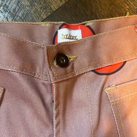 Solstice Intimates NWOT Adorable Mellow Printed Denim Hippy Happy Pants Size M - Picture 5 of 9